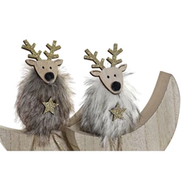 Dekoráció hold 13x3x13 cm 2 féle