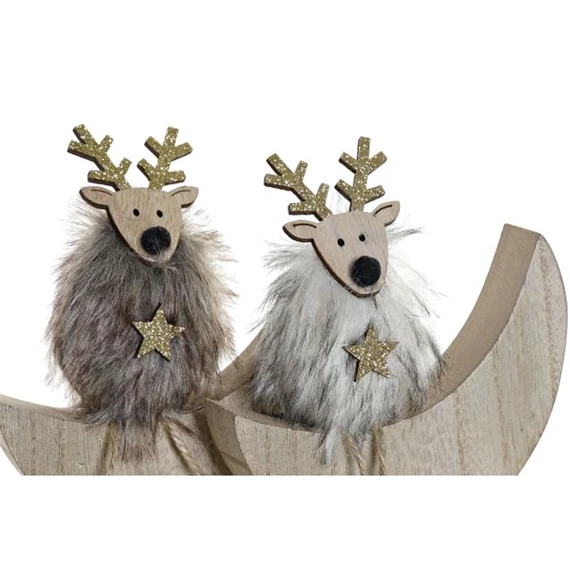 Dekoráció hold 13x3x13 cm 2 féle