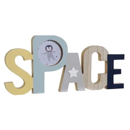 Dekoráció "Space" felirat 39x17,8x2 cm