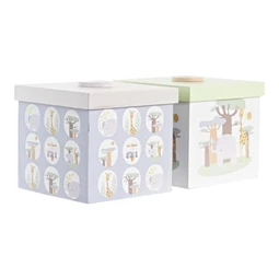 Dekoráció afrikai állatos 11,5x11,5x11 cm 2 féle