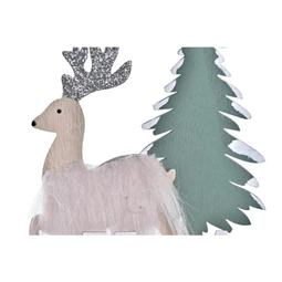 Dekoráció rénszarvas 15,6x4,5x16 cm 2 féle
