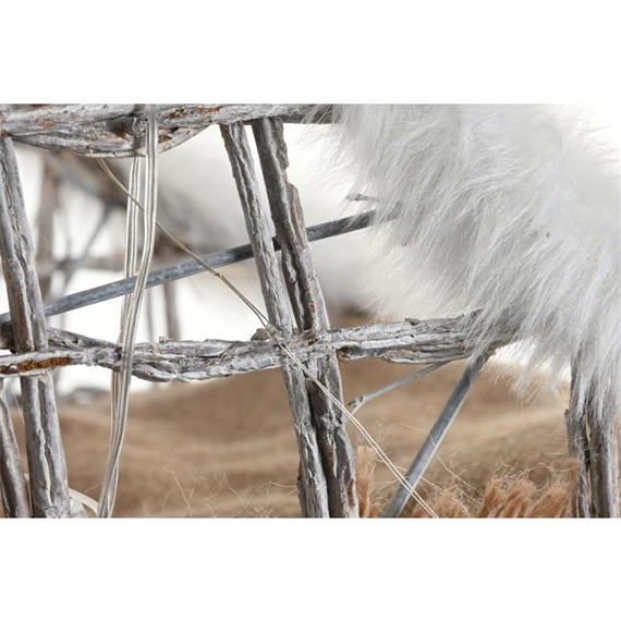 Dekoráció szánkó LED-es 90x46x62 cm