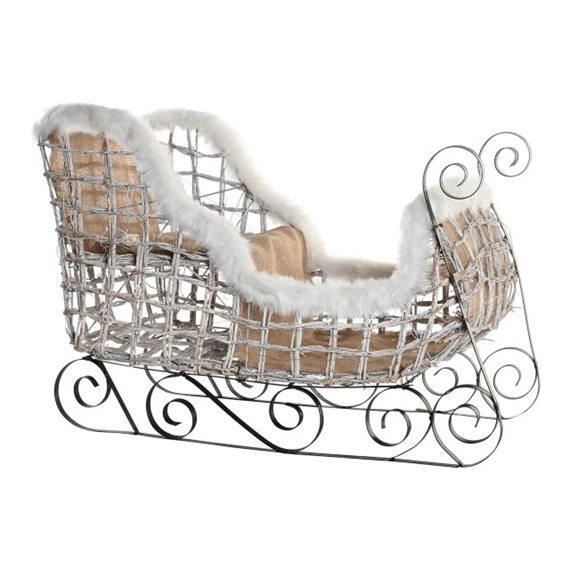 Dekoráció szánkó LED-es 90x46x62 cm