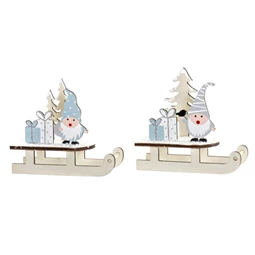 Dekoráció szánkó 12,5x11x5,5 cm 2 féle