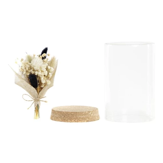 Dekoráció szárazvirág 10x10x15,5 cm 2 féle