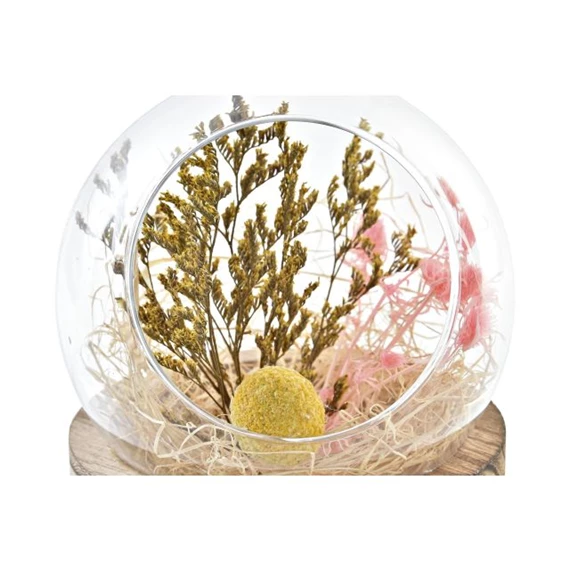 Dekoráció szárazvirág 11x11x13 cm 2 féle