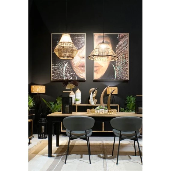 Dekoráció szarv 12x10x57 cm