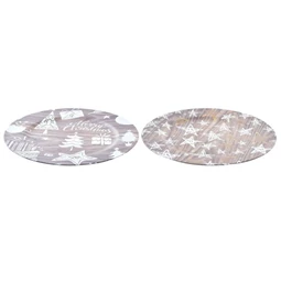 Dekoráció tányér 33x33x2 cm 2 féle