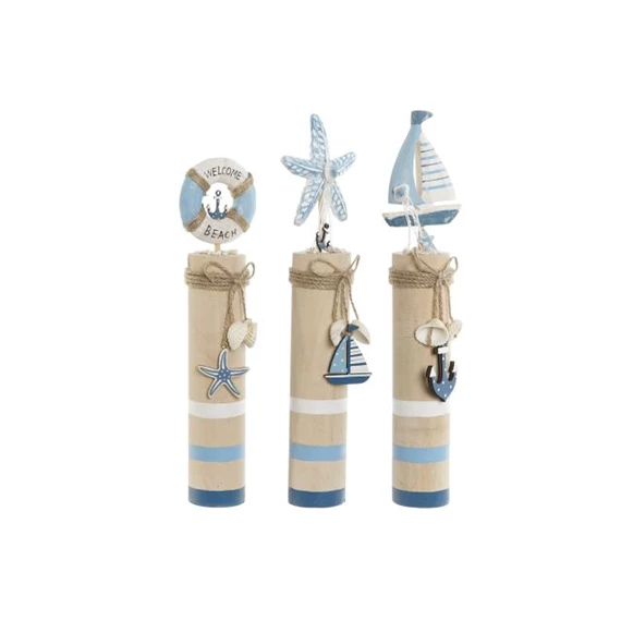 Dekoráció tengerparti 7,5x5x35 cm 3 féle