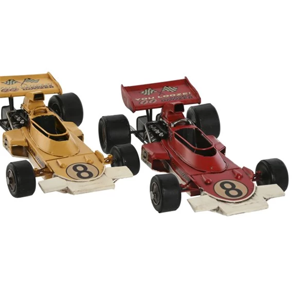 Dekoráció versenyautó 27x16x8 cm 2 féle