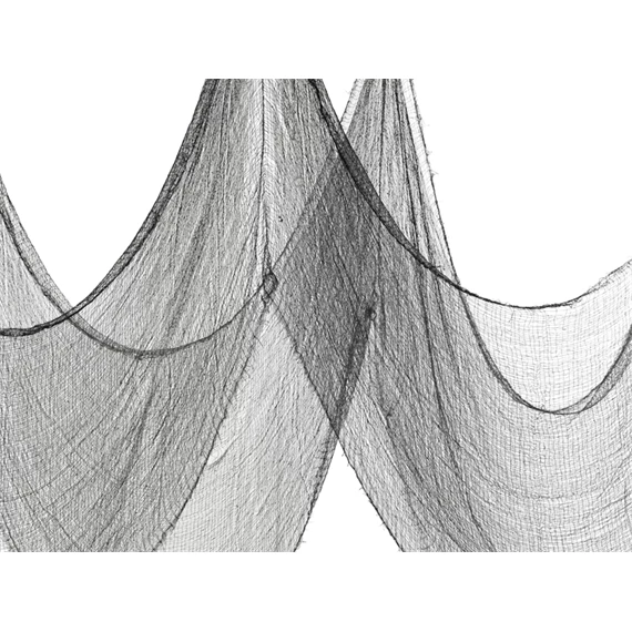 Dekorációs anyag sima fekete 0,72x9,8 m