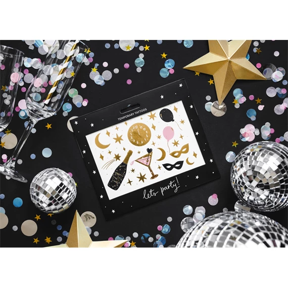 Dekorációs csillagok arany S/6