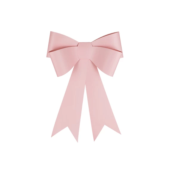 Dekorációs masni DIY 55x71 cm világos rózsaszín