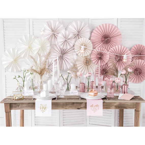 Dekorációs rozetták bézs S/3