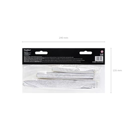 Dekorációs rozetták ezüst S/3