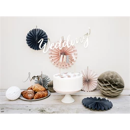 Dekorációs rozetták mix 38 cm, 25 cm, 21 cm, 19 cm, 14 cm S/5