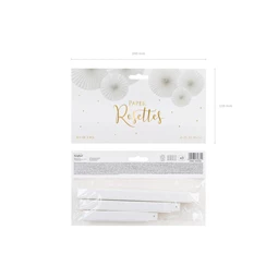 Dekorációs rozetták törtfehér 40 cm, 32 cm, 23 cm S/3