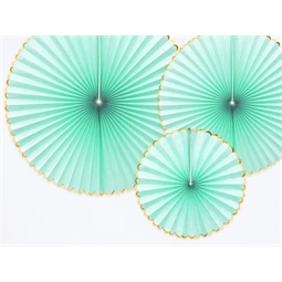 Dekorációs rozetták yummy menta S/3