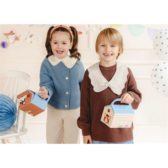 Dekoratív tortadobozok kutyaház 15,5x10x16 cm S/6