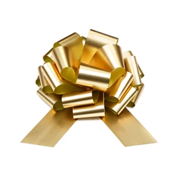 Dekorációs masni DIY világos arany 40 cm