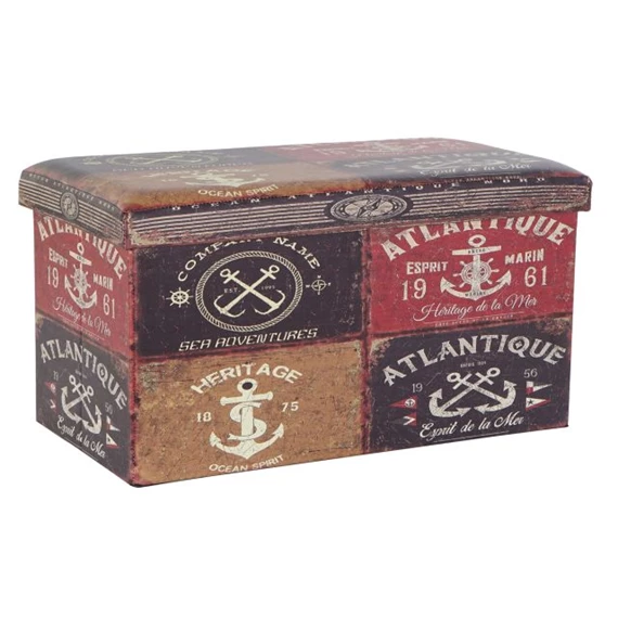 Doboz horgony mintával 76x40,5x41 cm