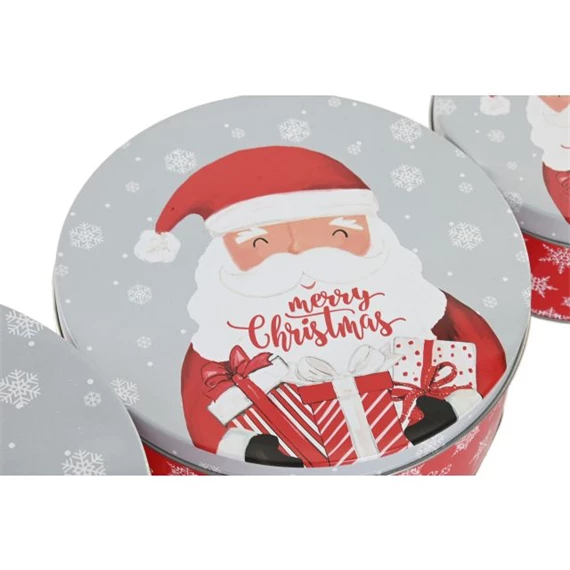 Doboz szett Mikulás mintával 20x20x9 cm