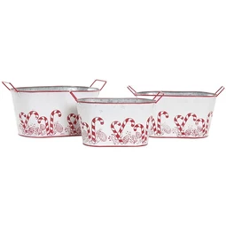 Doboz szett cukorpálca mintával 36,5x17,5x18,5 cm S/3