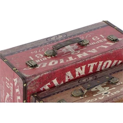 Doboz szett horgony mintával 46x33x19 cm S/3