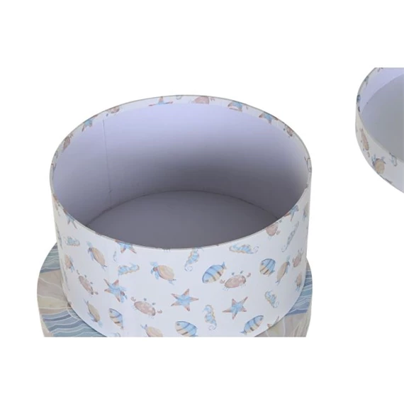 Doboz szett kerek 37,5x37,5x18 cm S/10