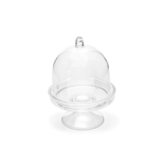 Doboz tortaállvány színtelen 5,5x7,5 cm S/3