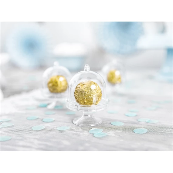 Doboz tortaállvány színtelen 5,5x7,5 cm S/3