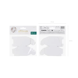 Dobozok fehér 6x5x6 cm S/10