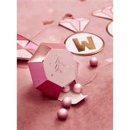 Dobozok gyémántok, 10x12x11,5 cm, mix S/6