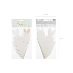 Dobozok nyulak, mix, 7,2x26,5x7,2 cm S/6