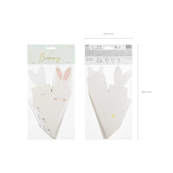 Dobozok nyulak, mix, 7,2x26,5x7,2 cm S/6