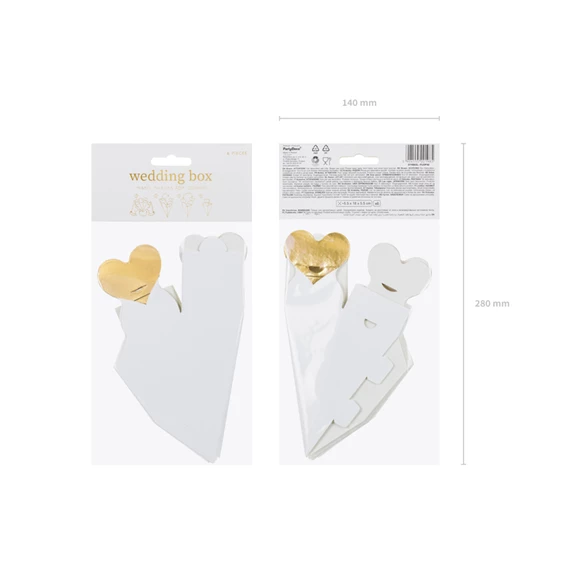 Dobozok szív, mix, 5,5x18x5,5 cm S/6