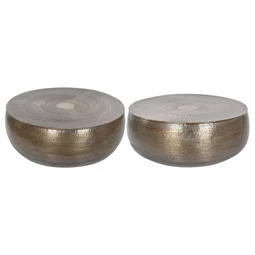 Dohányzóasztal szett 120x120x45 cm S/2