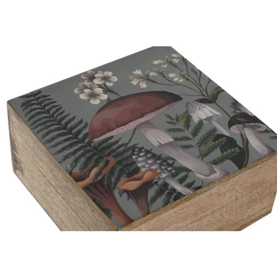 Ékszertartó szett virágos 18x18x9 cm S/2