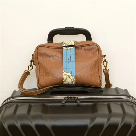 Elasztikus rögzítő szíj bőröndhöz, világjáró 44,5x12 cm