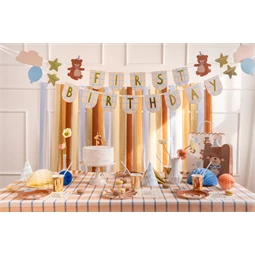 Első születésnapi banner macikkal 2,55 m
