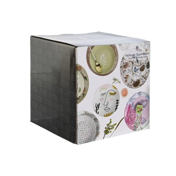 Étkészlet mozaikos 27x27x3 cm S/18