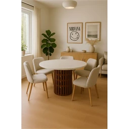 Étkezőasztal 130x130x76 cm