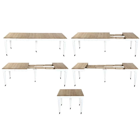 Étkezőasztal hosszabbítható 100x100x78 cm