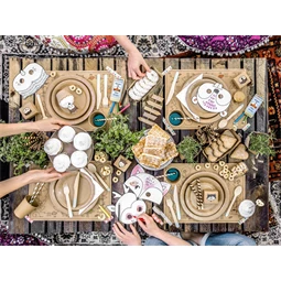 Fa csipeszek természetes fa 4 cm S/20