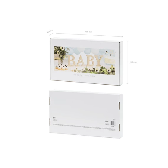 Fa felirat baby 16,5-21,5x19,5 cm