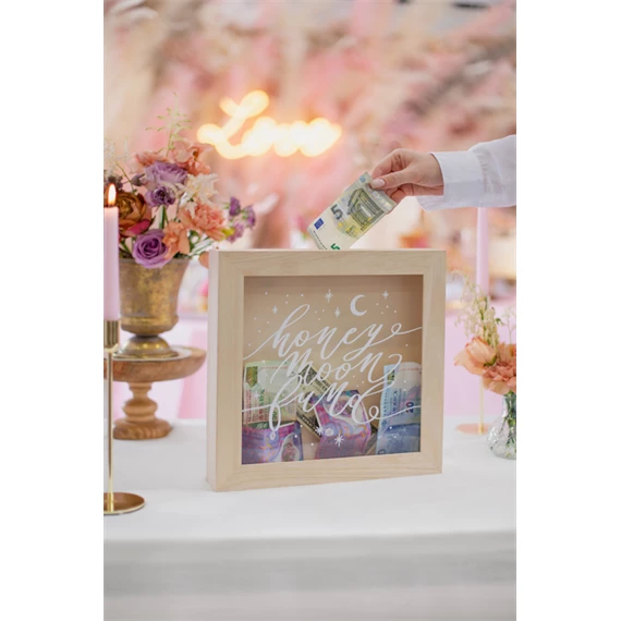 Fa persely nászút alap mix 6x30x30 cm