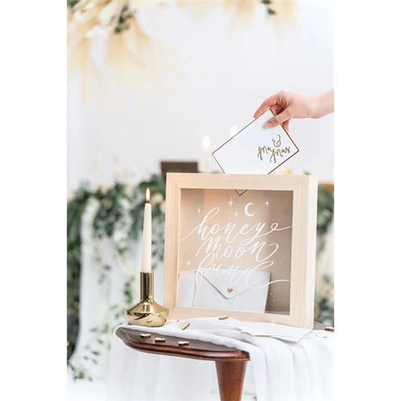 Fa persely nászút alap mix 6x30x30 cm