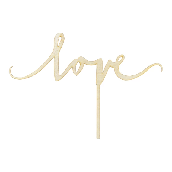 Fa tortadísz love 16 cm