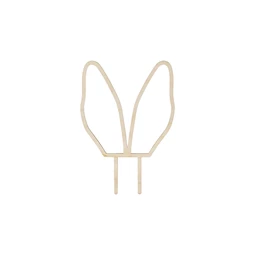 Fa tortadísz nyuszifülek 20 cm