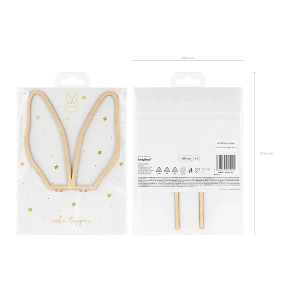 Fa tortadísz nyuszifülek 20 cm